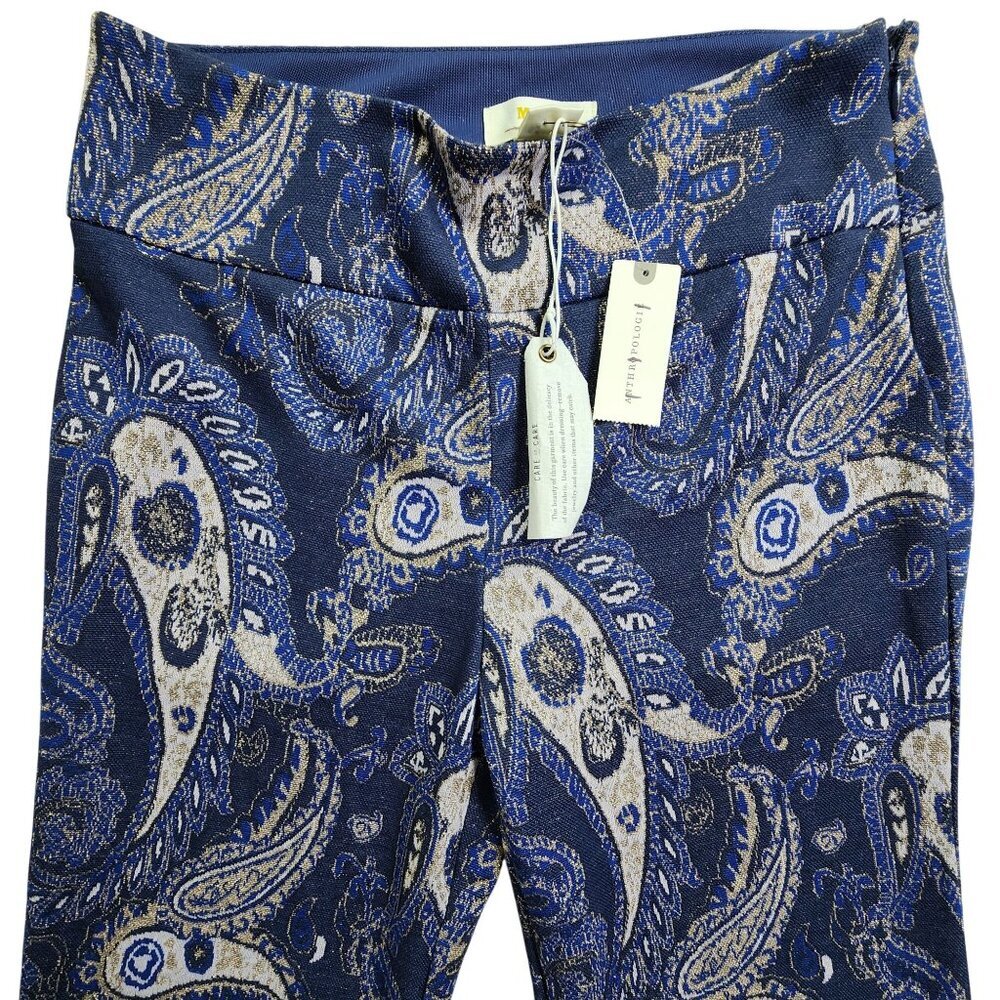 Maeve By Anthropologie Paisley Wide-Leg Pants Women's Size 4
